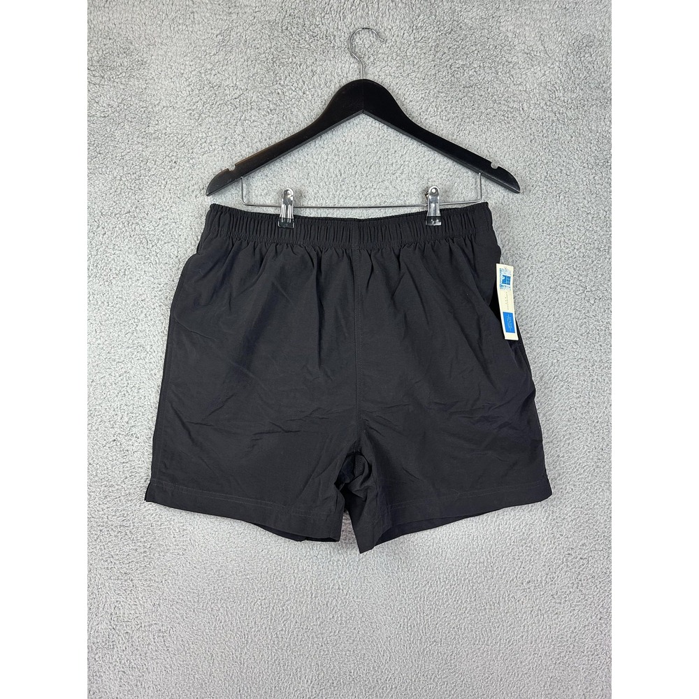 Covington Shorts Mens Medium Black Swim Trunks Mesh Lined Nylon Elastic Waist